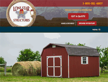 Tablet Screenshot of lonestarstructures.com